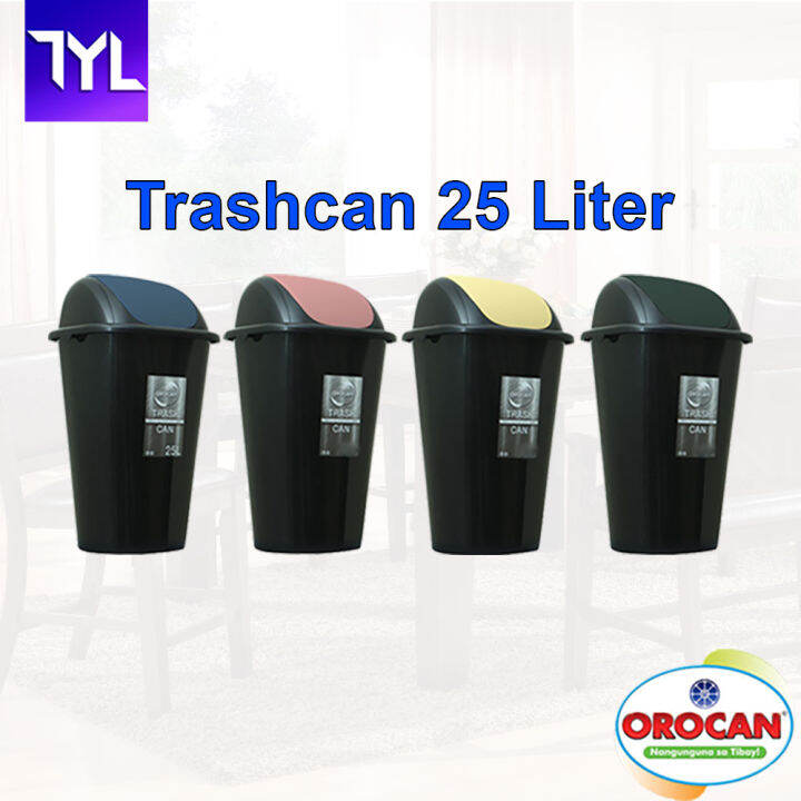 Orocan Trash Can 25 Liter Basurahan Trashcan Trashbin Garbage Disposal
