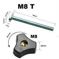 งานไม้สกรู M8 T M8โต๊ะเลื่อยน๊อตตัวหนีบแบบถือสำหรับ19X9.5Mm T-Slot T-Track เครื่องมือ DIY สำหรับงานไม้