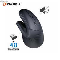 DAREU เมาส์เล่นเกมส์บลูทูธ2.4G เงียบโหมดคู่ออกแบบตามหลักสรีรศาสตร์สำหรับนักเล่นเกมพีซีแล็ปท็อปแมคบุ๊ค Meimiao