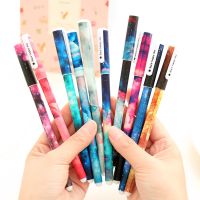 【living stationery】10 PcsStar Night สีเจล InkHot Boligrafos Kawaii ปากกาเจล Boligrafos KawaiiSupplies ขายส่ง