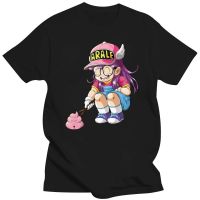 Arale Design Dr Slump Japanese Manga Black TShirt Homme T Shirt Tees 100% Cotton Men Clothing Short Sleeve Tops XS-6XL