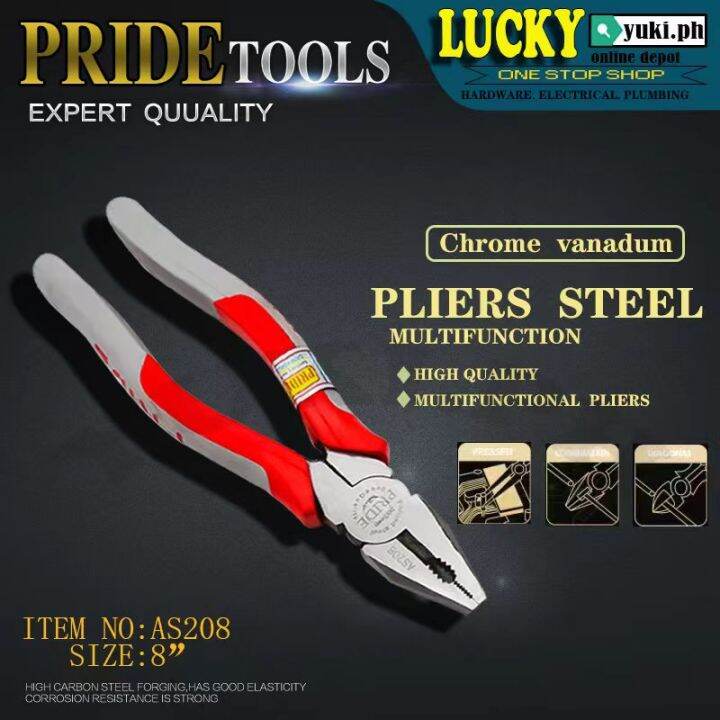 AS208 8" HEAVY DUTY PLIERS (PRIDE) Lazada PH