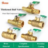 1/8 1/4 3/8 1/2 Female/Male Thread Brass Valve Brass small ball valve Connector Joint Copper Pipe Fitting Coupler Adapter