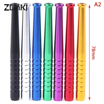 Aluminum Alloy Snuff Straw Sniffer Snorter Nasal Tube Smoking Pipe