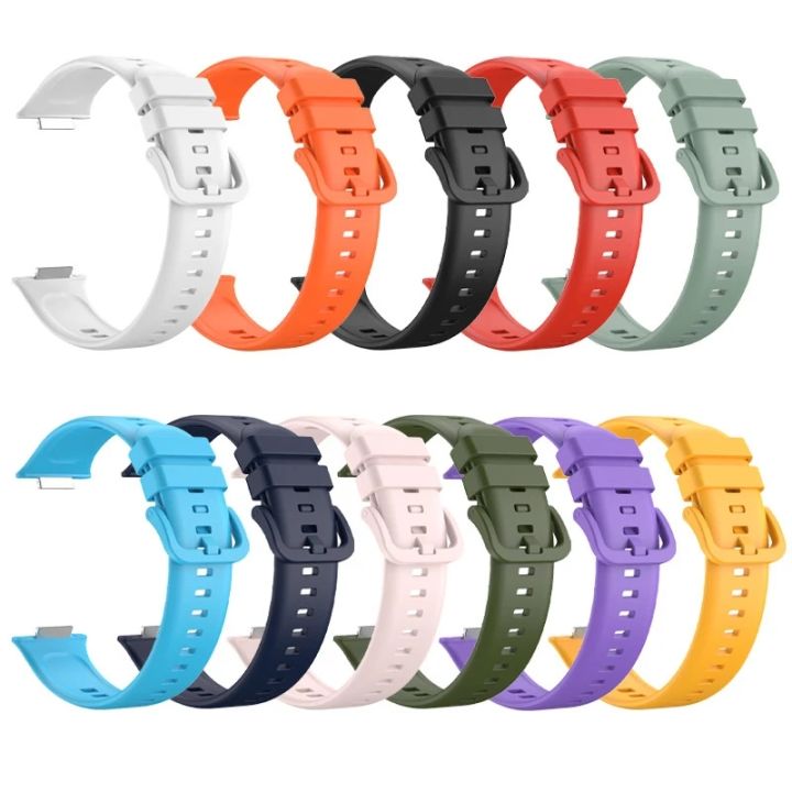 lz-multiple-colors-watch-straps-for-huawei-fit-2-replacement-watch-bands-quick-release-silicone-sport-bracelet-for-huawei-fit-2