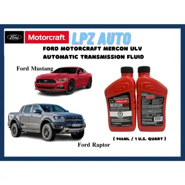 100% Original) MotorCraft MERCON LV ATF OIL (1QT/946ml) Ford Ranger T6 / T7  2.2 3.2 Auto Transmission Fluid FORD MAZDA