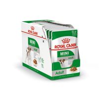 (ลด50%) [ยกกล่อง 12 ซอง] Royal Canin Mini Adult Pouch Gravy อาหารเปียกสุนัขโต พันธุ์เล็ก อายุ 10 เดือน - 12 ปี (ซอสเกรวี่, Wet Dog Food, โรยัล คานิน)