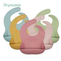 【CC】 Baby Bibs Silicone Bib Pockets BPA Breastplate Feeding With Infant Adjustable