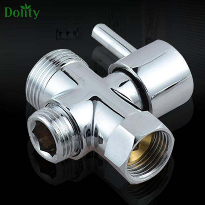 Dolity T Adapter Diverter Valve Shower Head Connector for Bathroom