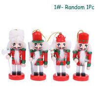 Olliles คริสต์มาส10cm Nutcracker หุ่นทหาร Xmas Tree จี้ตุ๊กตาตกแต่งเครื่องประดับ