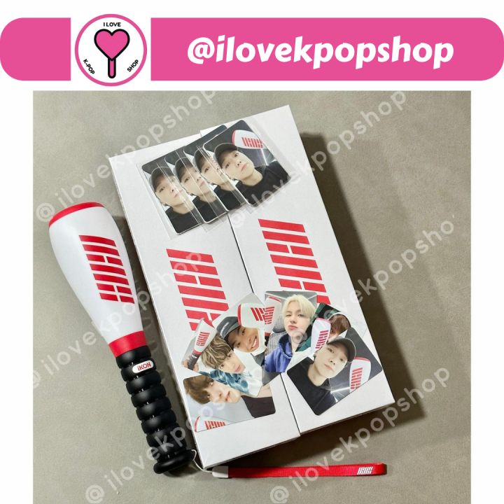 พร้อมส่ง การ์ดเซ็ตแท่งไฟ Withmuu แท่งไฟ Ikon Official Ikon Lightstick