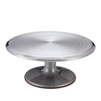 Alloy Cake Turntable Rotating Anti-skid Silver Metal Cake Making DIY Cake Stand Turntable Kitchen Decorating Confectionery Tools