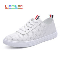 White Sneakers Women PU Leather Flats Tennis Loafers  Casual Summer Sneaker Breathable Vulcanized Sports shoes basket femme