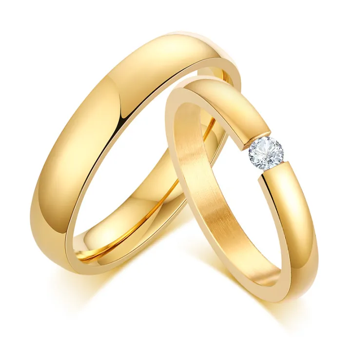 wedding gold rings for men and women