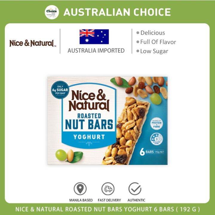 Nice & Natural Roasted Nut Bars 6 Bars Lazada PH