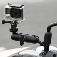 ▧ รถจักรยานยนต์จักรยานผู้ถือกล้อง แฮนด์ กระจก Mount Bracket 1/4 ขาตั้งโลหะสำหรับ GoPro Hero8/7/6/5/4/3 Action Cameras อุปกรณ์เสริม