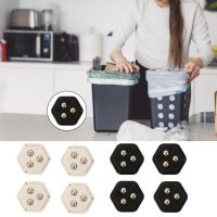 Self Adhesive Mini Wheels Stainless Steel Triple Bead Universal 360 Degree Swivel Pulleys For Storage Bins Trash Can Furniture