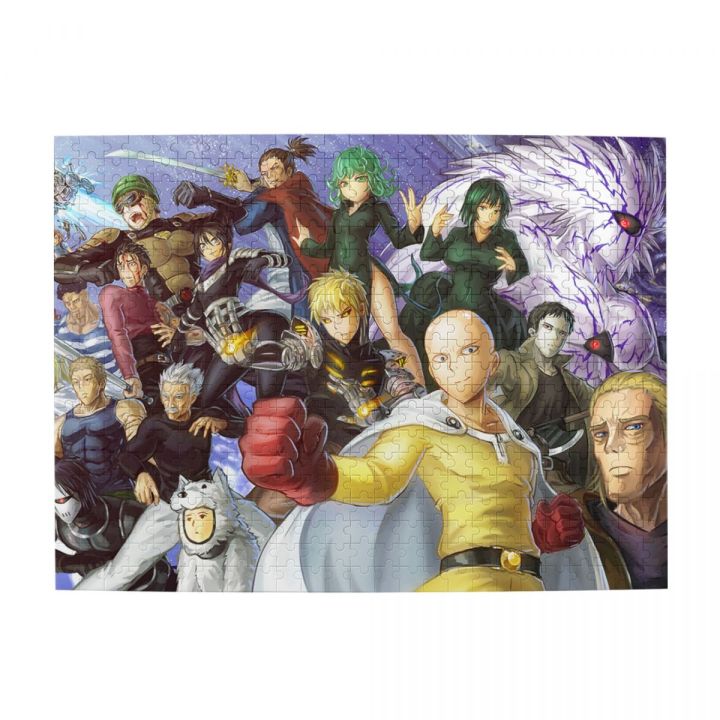 one-punch-man-saitama-zombieman-wooden-jigsaw-puzzle-500-pieces-educational-toy-painting-art-decor-decompression-toys-500pcs