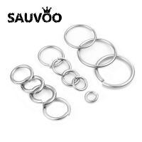 12/15/20/25/30/mm Stainless Steel Connector Split Ring For Necklace Bracelet Jewelry DIY Making Accessories Jump Ring