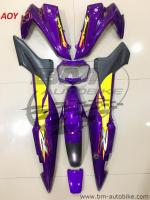 LS 125 NEW 7 ชิ้น ชุดสี ม่วง ครึ่งคัน ฟรีค่าส่ง เฟรมรถ กรอบรถ แฟริ่ง Honda ls125ตัวใหม่ สีตามรูป