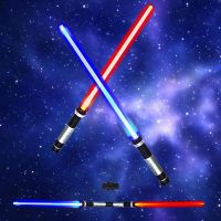 【bingbin】Light Up Sabre 2-in-1 LED (7 สี) FX Dual Swords Set with Sound (Motion Sensitive) สำหรับ Galaxy War Fighters and Warriors, ปาร์ตี้ฮาโลวีน, ไอเดียถุงน่องของขวัญคริสต์มาส, ของขวัญคริสต์มาส