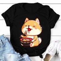 Cute Cartoon Shiba Inu Print Tshirt Men Shirt Cartoon Graphic Print Graphic Tees Men