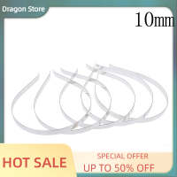 Dragon ที่คาดผมเงิน5ชิ้นที่คาดผมโลหะแบบ DIY ที่คาดผมห่วงสำหรับงานหัตถกรรมเครื่องประดับศีรษะของเด็กผู้หญิง