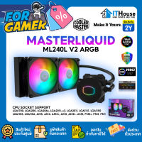 ?COOLER MASTER MASTER LIQUID ML240L ARGB V2?BLACK EDITON(ระบบระบายความร้อนด้วยน้ำสองตอน⭐รองรับทุก SOCKET พร้อมระบบไฟ RGB