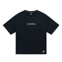 สำหรับทั้งหญิงและชาย KANGOL เสื้อยืดผ้าฝ้ายบริสุทธิ์แขนแขนสั้นคอกลมลำลองใหม่ฤดูร้อน2023