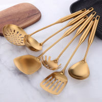 1pcs Stainless Steel Kitchen Tools Gold Cooking Set Spatula Shovel Soup Spoon Turner Tong Kitchen Accessories Kitchenware Gadget