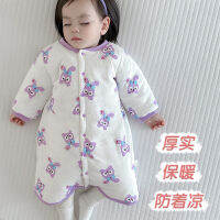 Sleepsuit WUAWUA Baby ฤดูใบไม้ร่วงและฤดูหนาว Thicken Cotton Clothes เสื้อคลุมเด็ก Jumpsuits ฤดูหนาวอบอุ่นบ้านผ้าฝ้ายถุงนอน