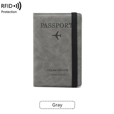 MIYIN กระเป๋าหนังสือเดินทาง RFID Dompet Travel แบบหลายจุดข้ามพรมแดนสามารถใส่ซิมการ์ดได้เคสหนังซองใส่หนังสือเดินทาง