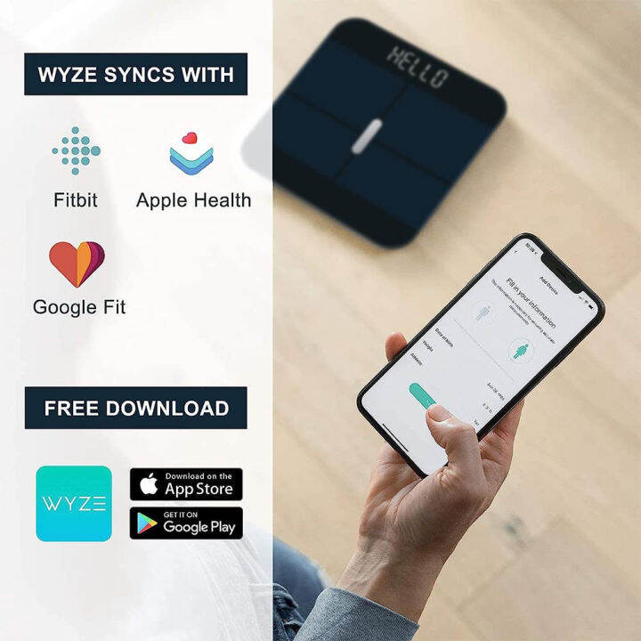 wyze-smart-scale-for-body-weight-digital-bathroom-scale-for-muscle-bmi-body-fat-and-water-bluetooth-electronic-body-composition-monitor-for-people-baby-pet-400-lb-black-wyze-scale-x