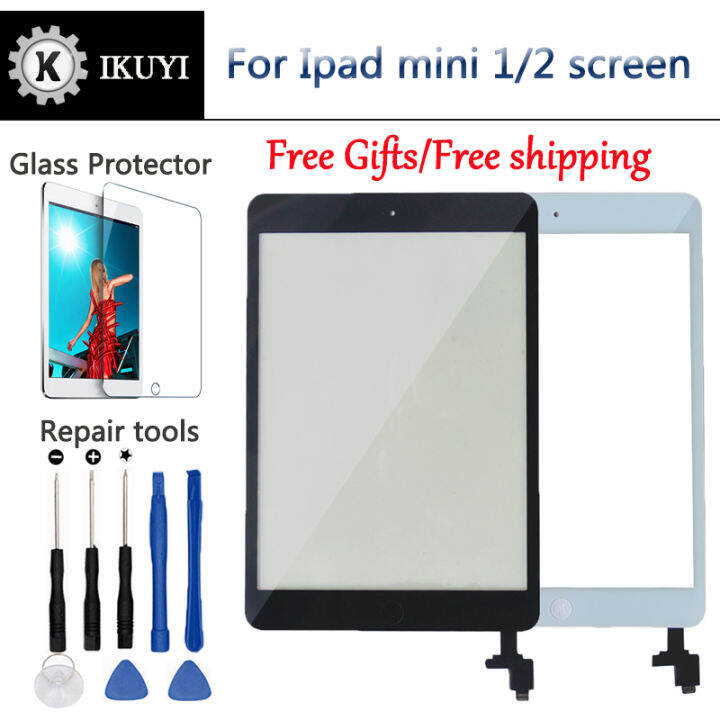 Mới Cho iPad Màn Hình Mini 1 iPad Mini 2 Màn Hình Cảm Ứng A1432 A1454 A1455  A1489 A1490 A149 Cáp IC Số Hóa Nút Home Mini2 