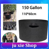 JuXie store 150 Gallon Gardening Tools Hand Held Plant Grow Bags Large Capacity Fabric Pot Orchard and Garden Flowers Plant Growing