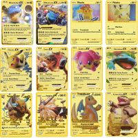 【CW】 Pokemon Metal Cards Collect Children  39;s Toy Gifts Pokemon Metal Card Game Animation Card Collectible Cards Toys