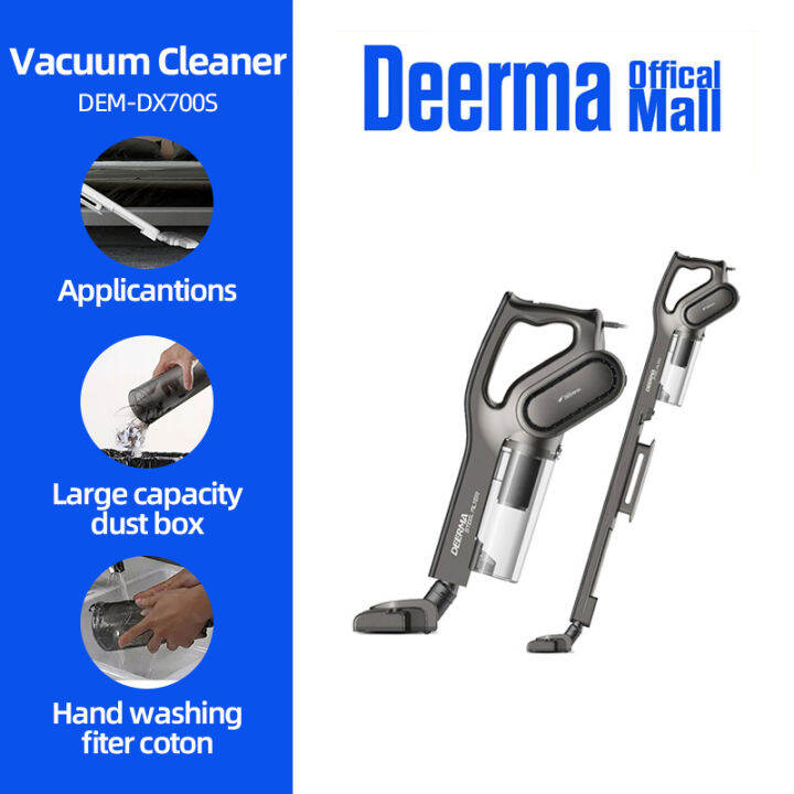 Deerma Vacuum DX700 2in1 Handheld vacuum cleaner with large dust box