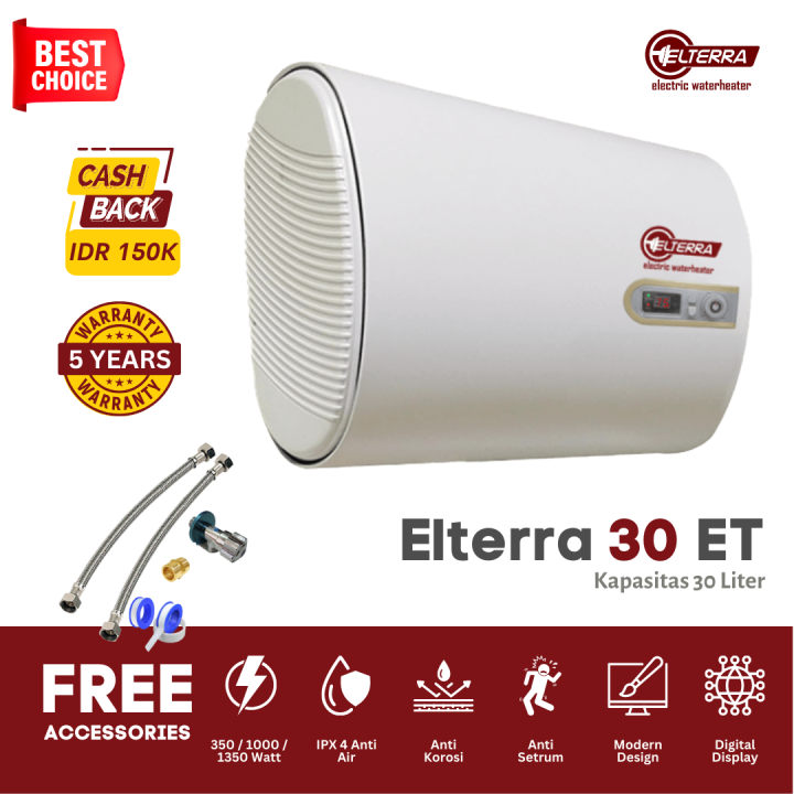 pemanas air kamar mandi hemat listrik - Handal Water Heater Listrik Elterra  ET 30 Liter | Lazada Indonesia
