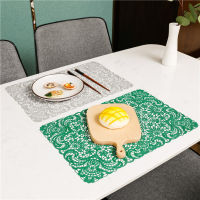 Hollow PVC Fireworks Oil Resistant Non-slip Kitchen Placemat Coaster Insulation Pad Dish Coffee Cup Table Mat Home Decor