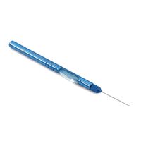 Ophthalmic Instruments Flute Needle Titanium Alloy Eye Straight Type Flushing Class With Silicone Tube 20G23G