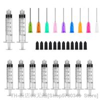 hot【DT】✽㍿☸  30Pack 5ml Syringes Set 1.5 inches 14G-27G Blunt Needle with Storage Caps for Refilling and Measuring Liquids