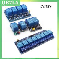 QB7LA Shop 1ch 2ch 4ch 8ch DC 5V 12V Relay Module Board With Optocoupler Relay Output Module For Arduino 1 2 4 8 way PLC Automation