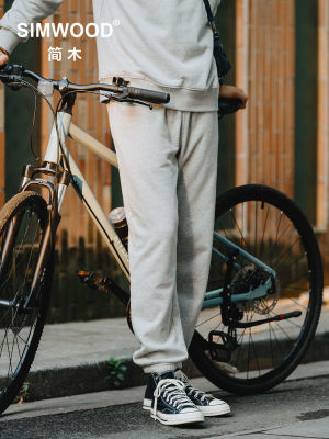 SIMWOOD 2023ฤดูใบไม้ผลิฤดูหนาวใหม่ Oversize Sweatpants ผู้ชาย390G Carbonised เทคโนโลยีผ้ากางเกง Plus ขนาด Joggers...