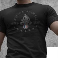 【Mens clothing】 French Foreign Legion Men T Shirt Legion Etrangere Logo And MottoForces Shirts Size S 3XLWomen Accessories GlovesT-Shirts &amp; Tanks T-Shirts