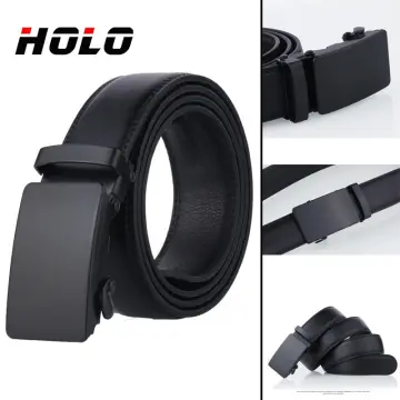 Buy Mochi Men Black Belts Pin Buckle Online