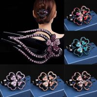 【YF】◆  2023 Beads Hair Rhinestone Duckbill Claws Hairpin Ponytail Headwear Accessories