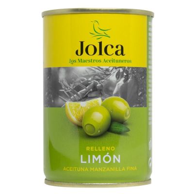 Premium import🔸( x 1) JOLCA GREEN MANZANILA STUFFED WITH LEMON 300 g. มะกอกเขียวไร้เมล็ดยัดไส้มะนาว [JO03]