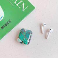 เคสสำหรับ Apple เคลือบหินอ่อนฝาครอบหูฟังไร้สายบลูทูธป้องกัน1/2สำหรับ Apple Air Pods 2ชาร์จกล่องกระเป๋า