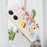 เคส Hpcase สำหรับ OnePlus Nord 3 5G เคสโทรศัพท์หมีพูหมูน่ารัก สแควร์ปลอกซิลิโคนน้ำคลุมทั้งหมดเคสป้องกันทนแรงกระแทกกล้อง