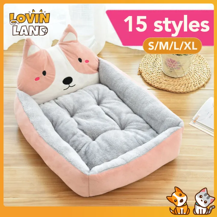 Lovinland Comfy And Soft Pet Bed Pet Dog Bed Pink Akita 80x60cm/70x60cm